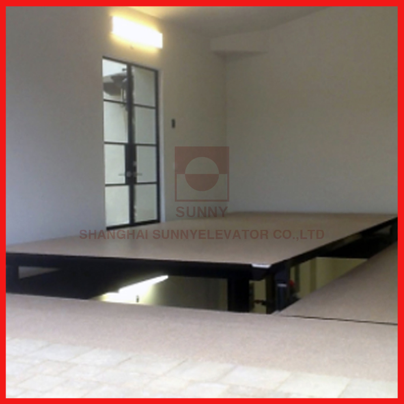 2727kg Automobile Elevator with Holes Hydraulic Drive System