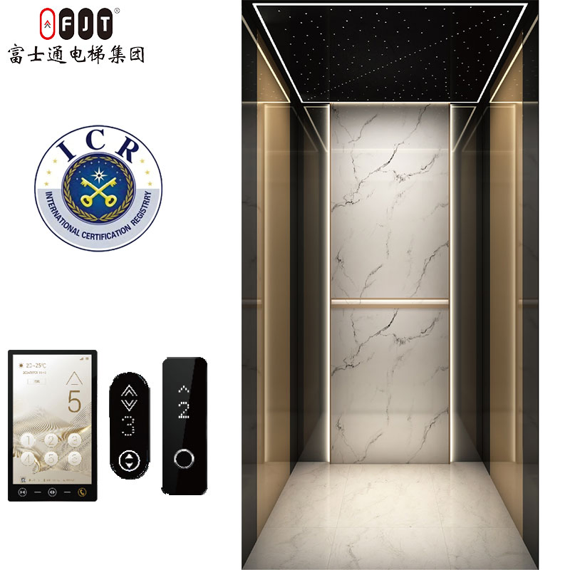 Fujithrough Traction Type Villa Elevator for 5 Floor Luxury Building