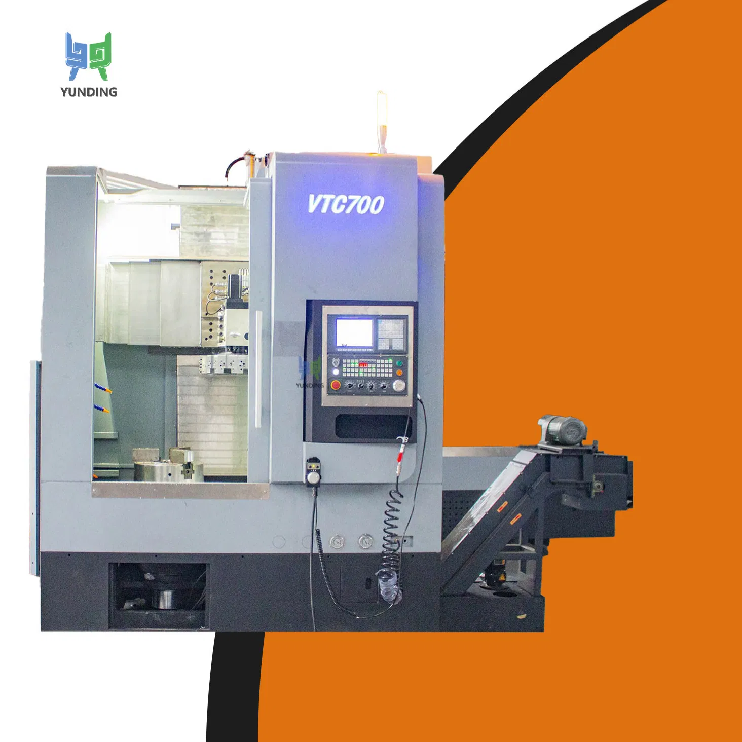 Smart Control Vtc700 CNC Vertical Lathe Machine for Construction Machinery Gear Processing