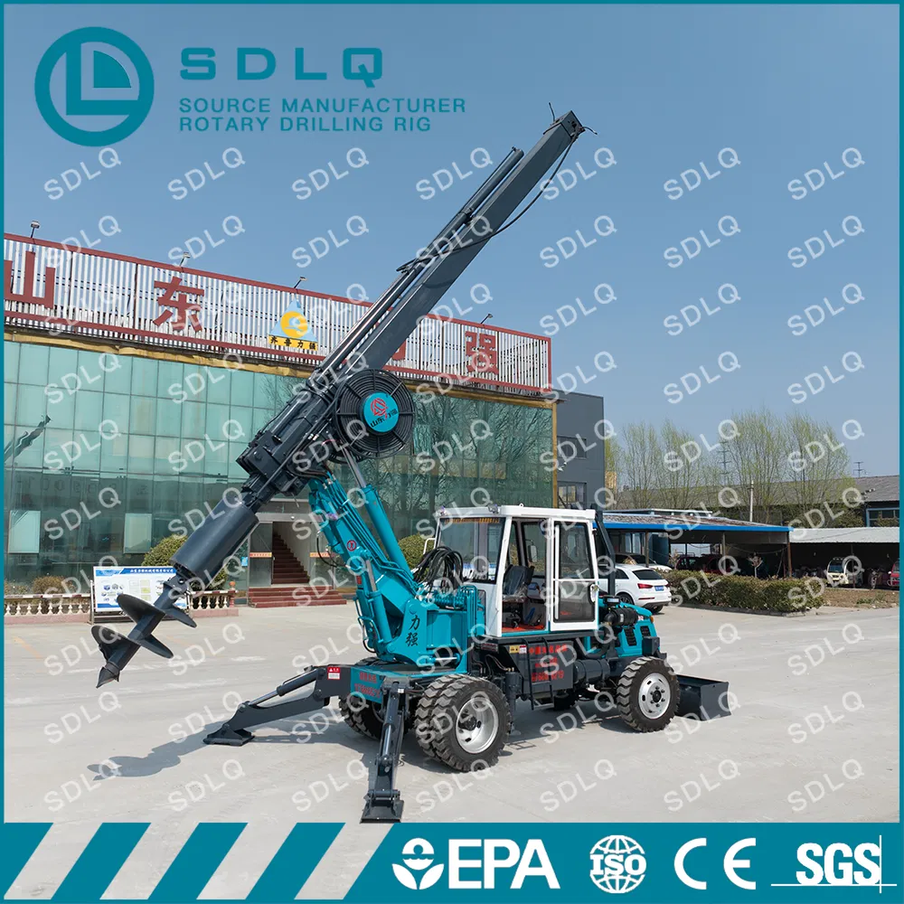 SDLQ Urban-Ready Rotary Piling Drill Machine on Wheeled Chassis for Fast Deployment in Congested Construction Zones and Soft Ground Drilling Work