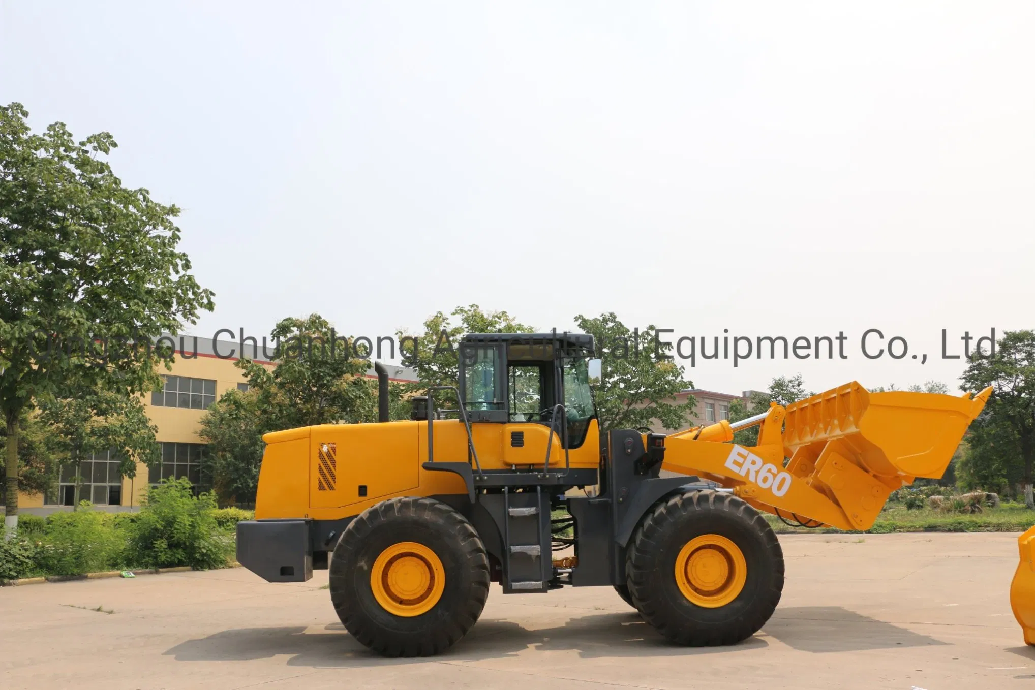 China Mini Small Compact China Small Farming Portable Construction 6ton Full Hydraulic Joystick Wheel Loader Earth Moving Machine with Quick Coupling&AC&Ripper