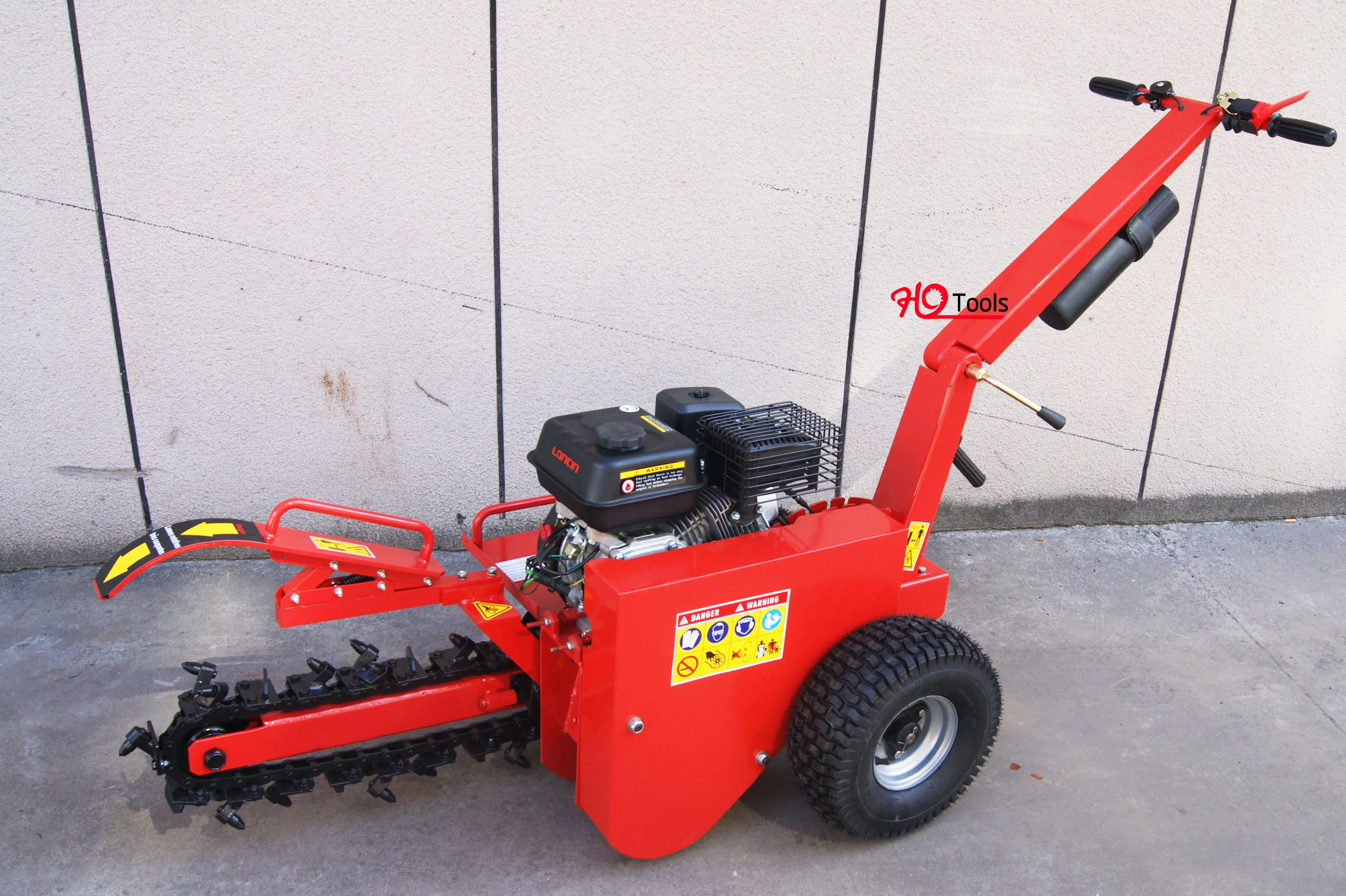 Powerful 7HP Gasoline Engine Trencher Efficient Compact Mini Construction Equipment