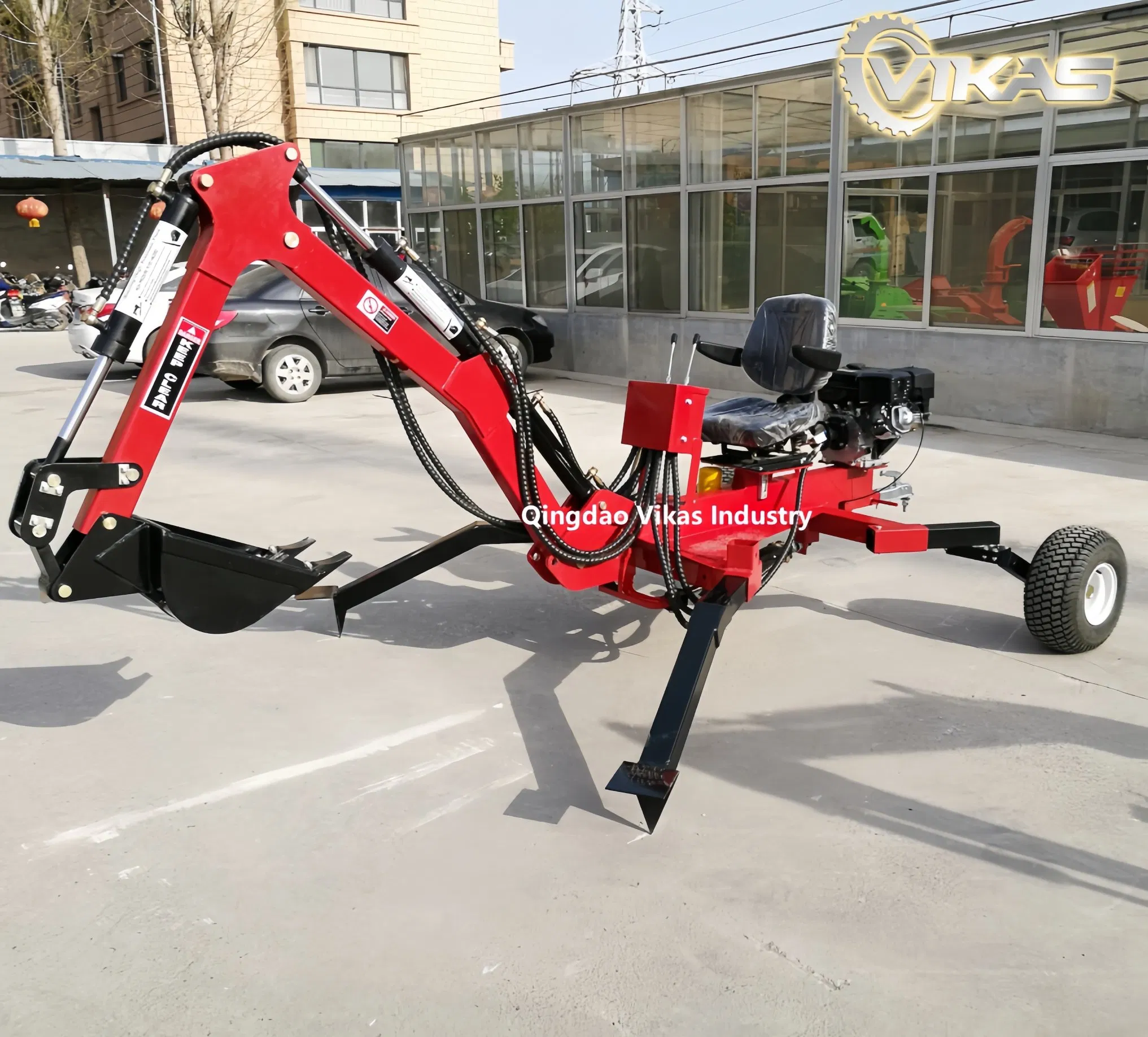 China Factory Portable Movable Gas Powered Self Powered Self-Propelled High Efficient Mulfunctional Earthmoving Hydraulic Electric ATV Towable Excavator Machine