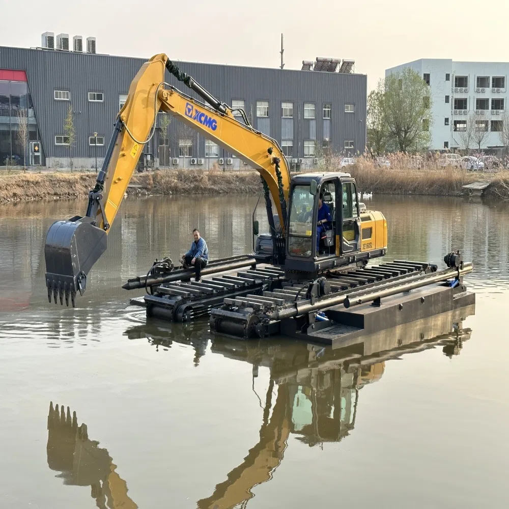 Amphibious Undercarriage System for Custom Excavator Pontoon Solutions
