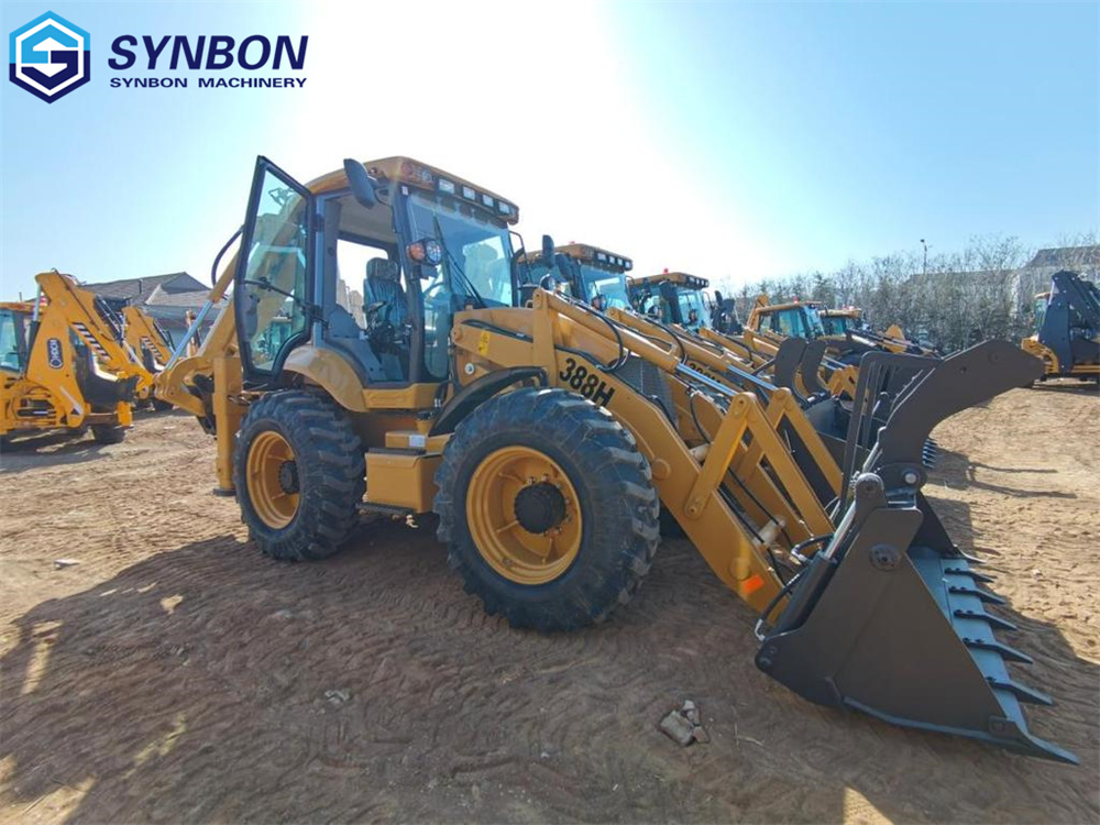 High 84.4% Transmission Efficiency 4X4 Backhoe Loader With12MPa Hydraulic System