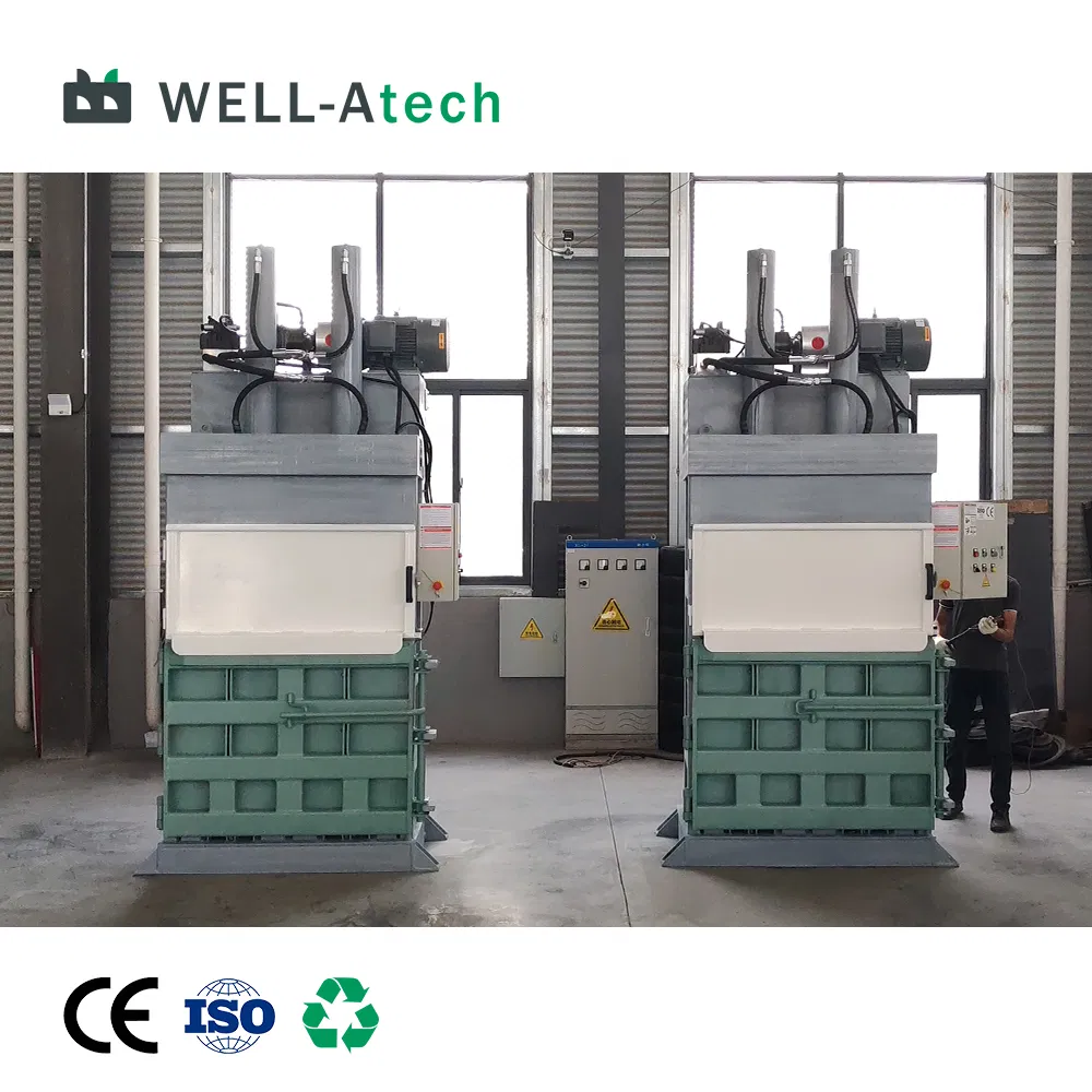 Vertical Baling Machine Small Hydraulic Waste Compactor for Recycling