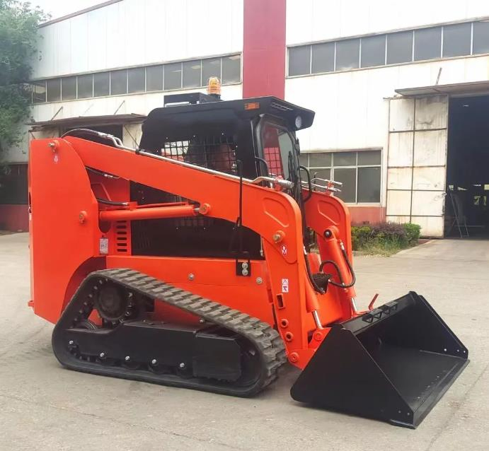Heavy Construction Equipment Earth-Moving Machinery 100HP Ts100 Tracked Skid Steer with Rated Load 1200kgs Bucket Capacity 0.55cbm