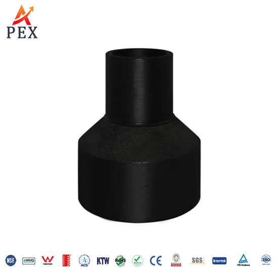 ISO 4427 En 12201 SDR9 Pn20 180*20.1mm Black HDPE Water Supply Pipe Fitting System China