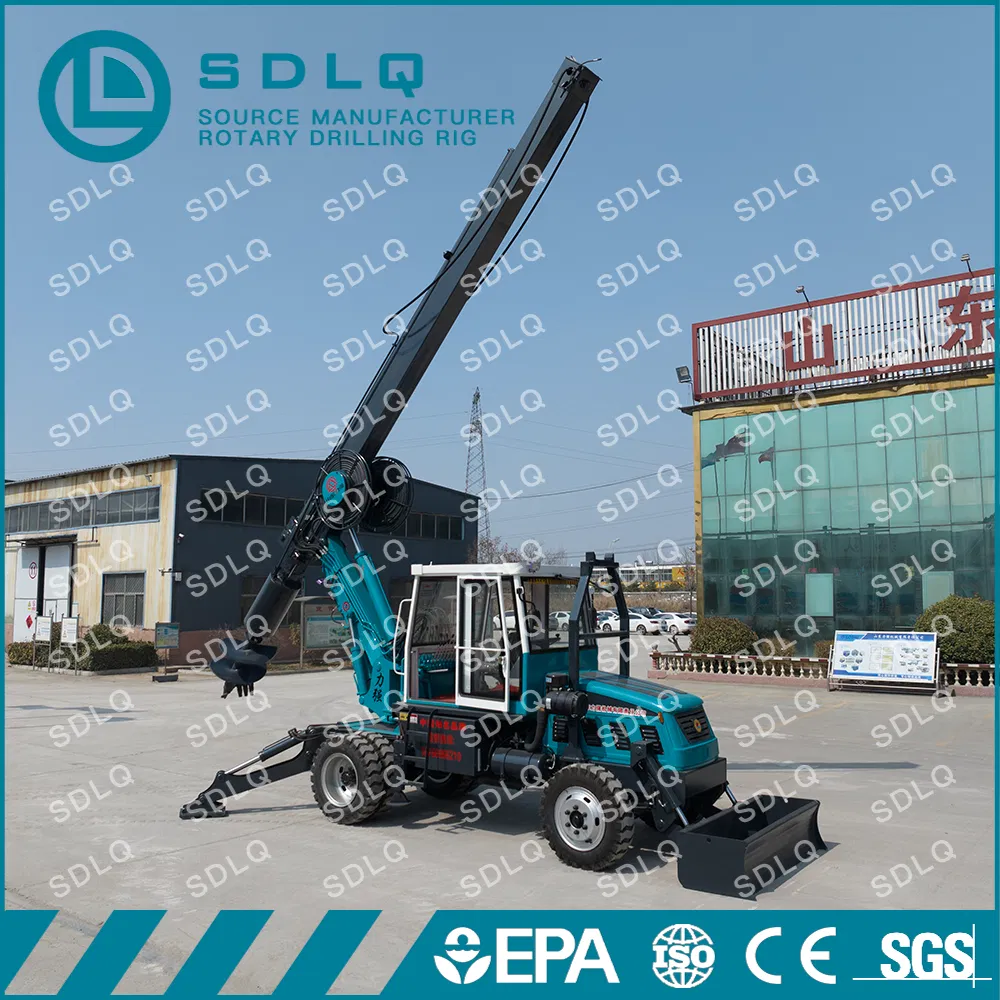SDLQ Urban-Ready Rotary Piling Drill Machine on Wheeled Chassis for Fast Deployment in Congested Construction Zones and Soft Ground Drilling Work