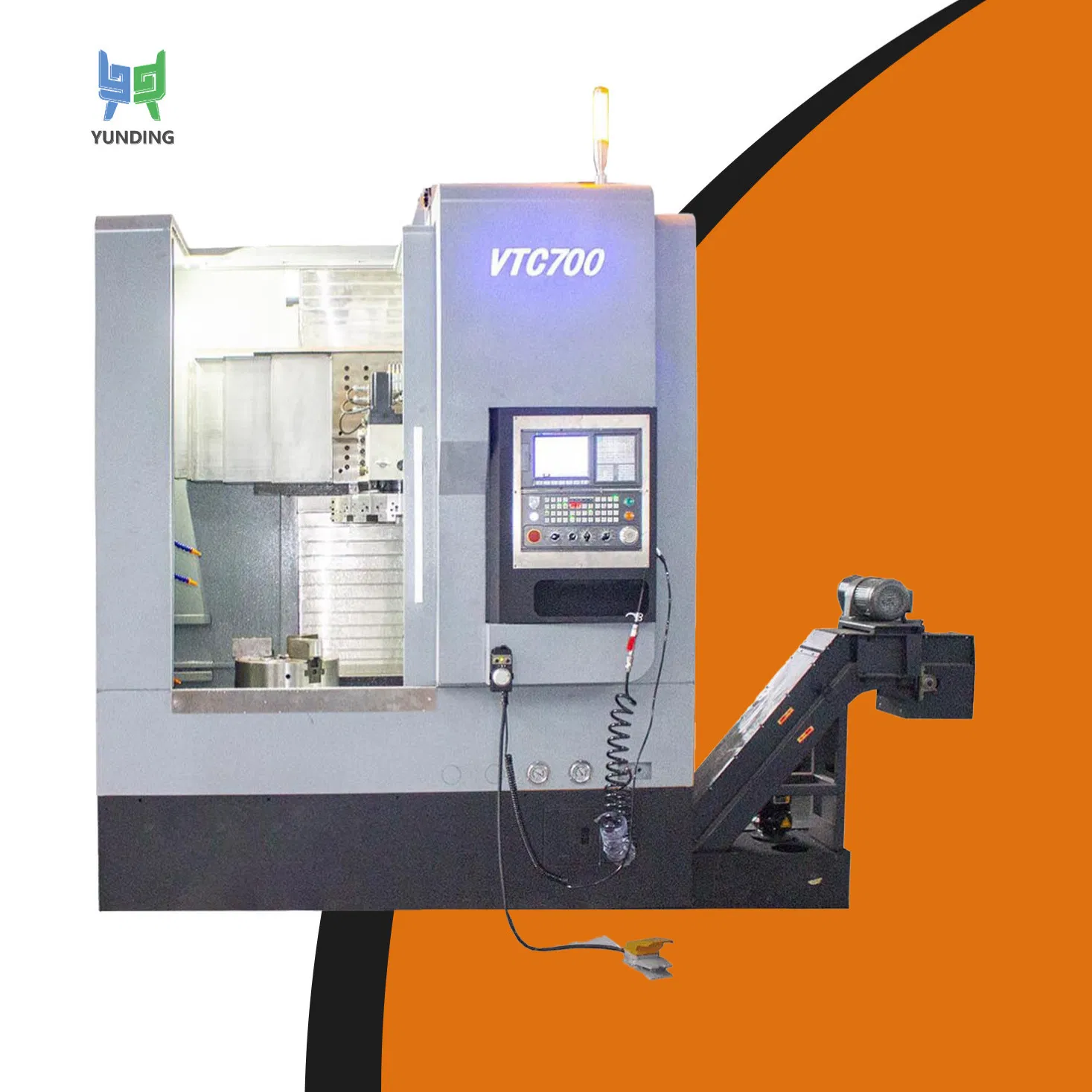 Smart Control Vtc700 CNC Vertical Lathe Machine for Construction Machinery Gear Processing