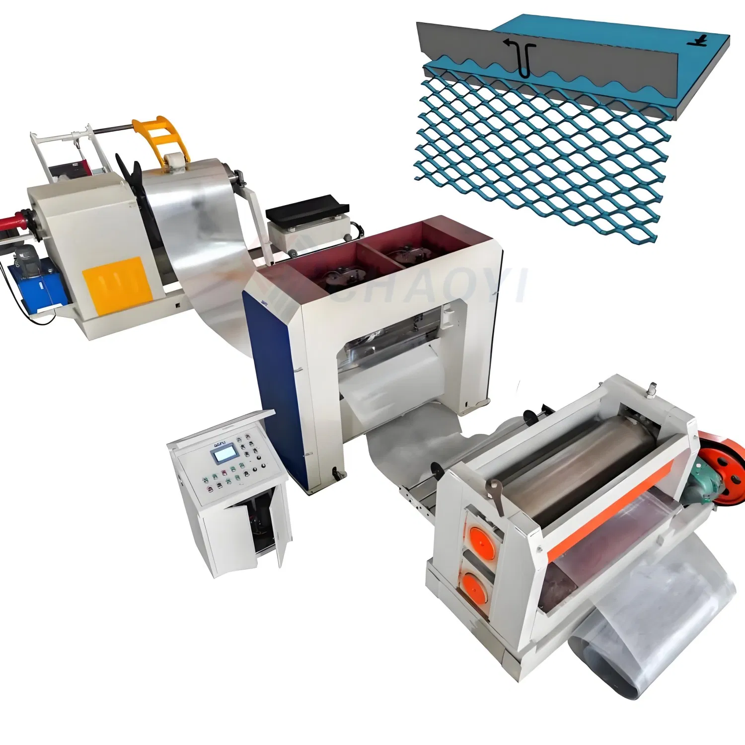 Smart-Servo Reliable-Performance Steel Plate Sheet Security Fence Steel Mesh Making Machine Steel Mesh Expander for Engineering Projects for Construction Supply