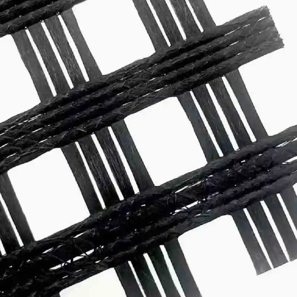 High-Strength 50kN 100kN Biaxial Fiberglass Geogrid for Roadworks Highways and Driveway Paving Fiber Glass Mesh Geogrid