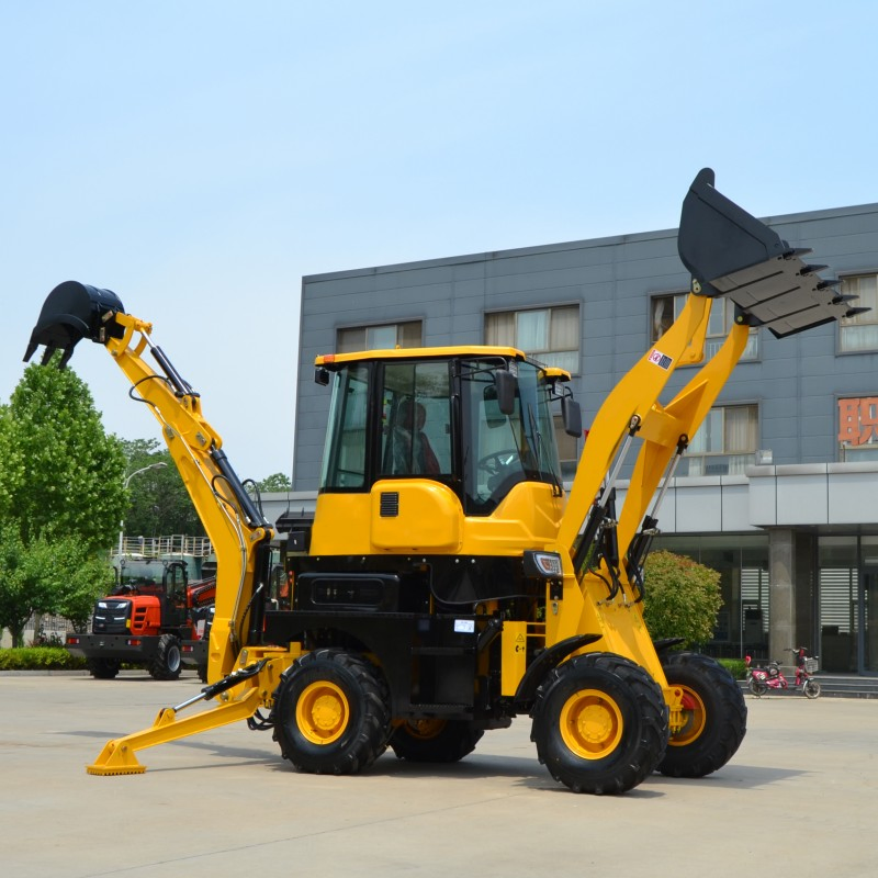 2023 China 1.0/0.3m3 Backhoe Mini Backhoe Loader Earth Moving Machine Factory Price