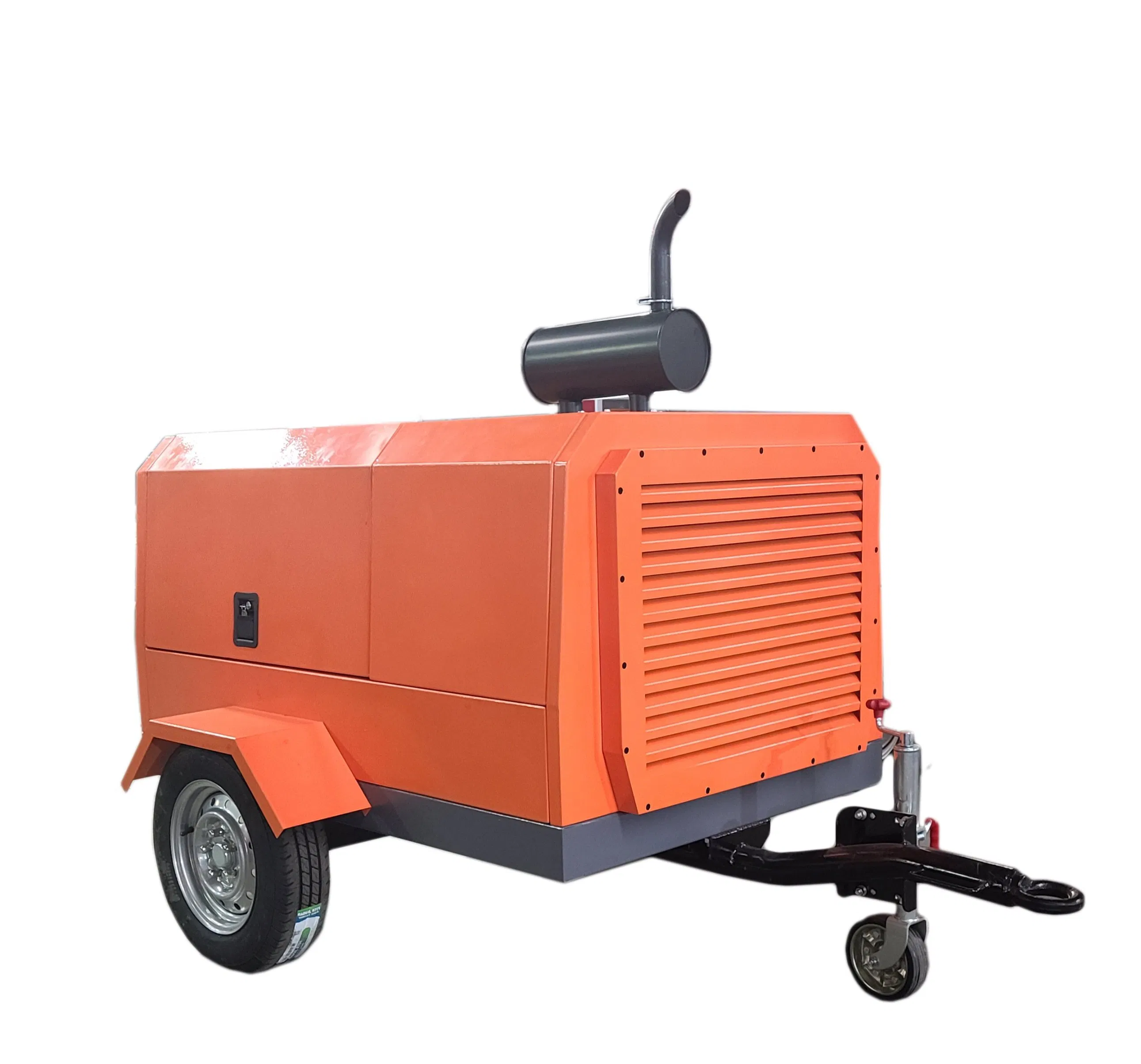 21bar 185 Cfm Mining Screw Diesel Portable Air Compressor Jack Hammer