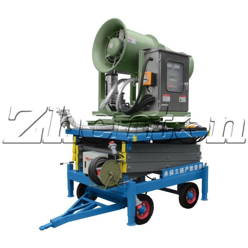 Smart Sensor Liftable Fog Cannon for Tunnel Maintenance &amp; Road Construction Machine