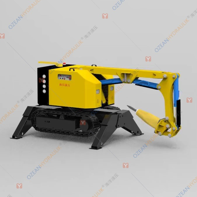 Telescopic Arm Ladle Slaging Equipment for Slag Skimming From Ladle