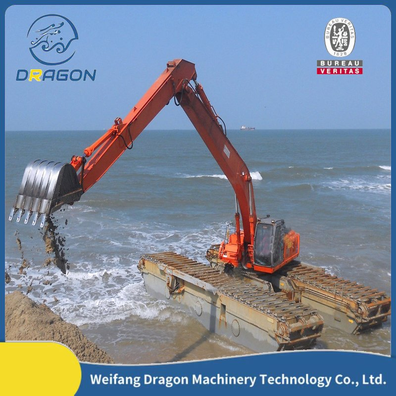 Hot Sale Amphibious Weed Harvester/Backhoe Dredger Equipment with Lower Price