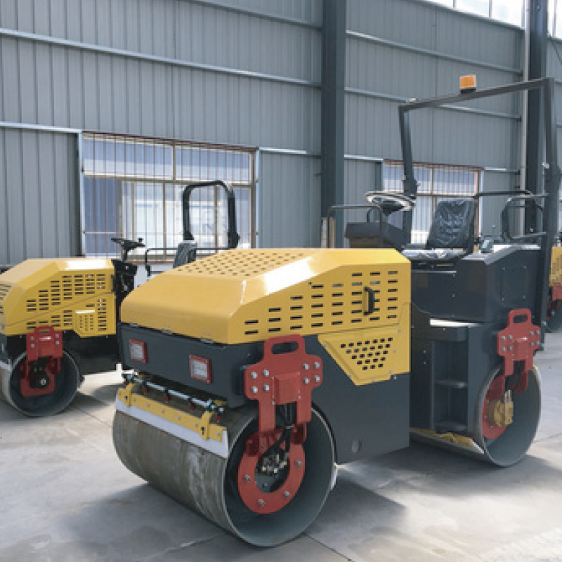 Small Road Roller Earth Moving with Micro Excavator Attachment Construction Machinery