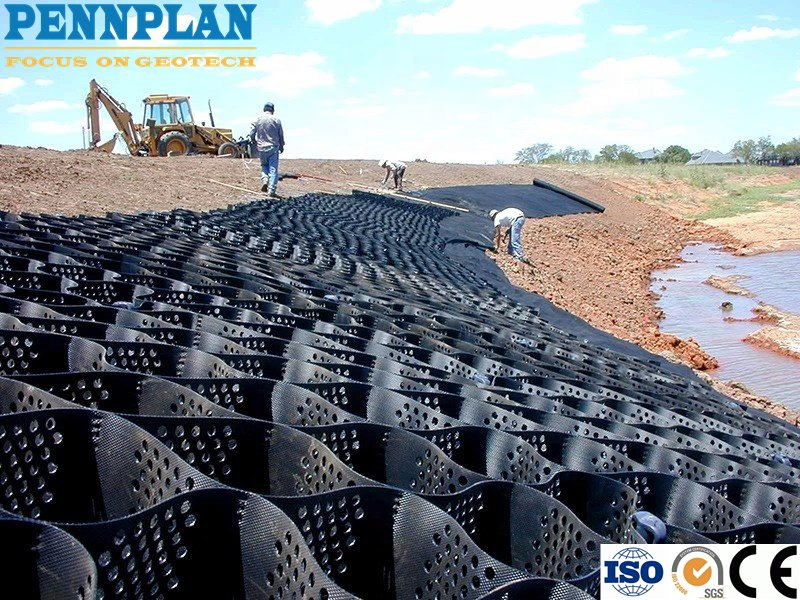 Geocell Roadworks Paving Honeycomb Gravel Grid Smooth Surface for Retaining Walls Geocell