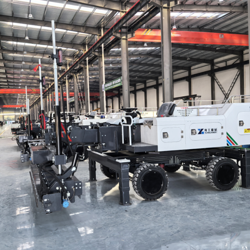 Compact Laser Controlled Concrete Floor Leveling and Paving Equipment