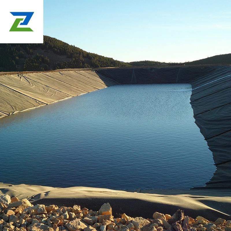 Anti-UV Resistance ASTM 1mm 1.5mm 2mm HDPE LDPE LLDPE PVA Geomembrane for Coal Mining Landfill Artificial Lake Fish Farm Shrimp Dam Liner Factory Price