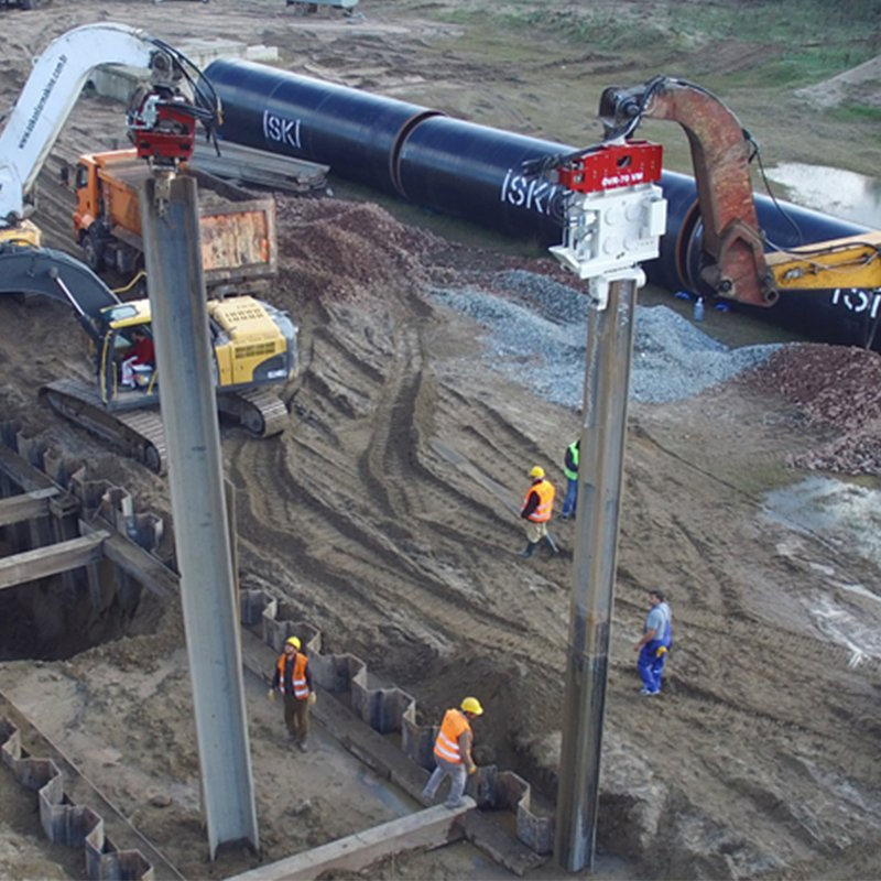Turbovibro High-Power Excavator Pile Driving Solution