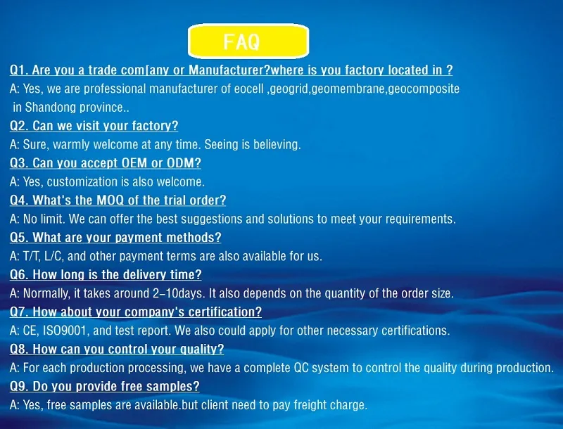 Finished Geogrid Product