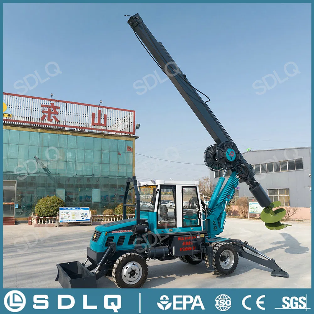 SDLQ Urban-Ready Rotary Piling Drill Machine on Wheeled Chassis for Fast Deployment in Congested Construction Zones and Soft Ground Drilling Work