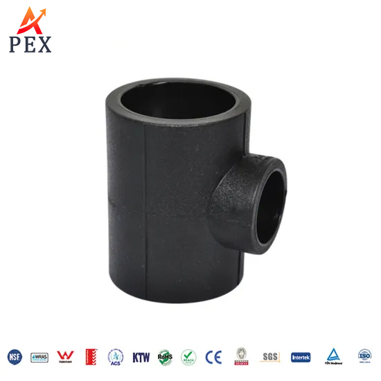 ISO 4427 En 12201 SDR9 Pn20 180*20.1mm Black HDPE Water Supply Pipe Fitting System China
