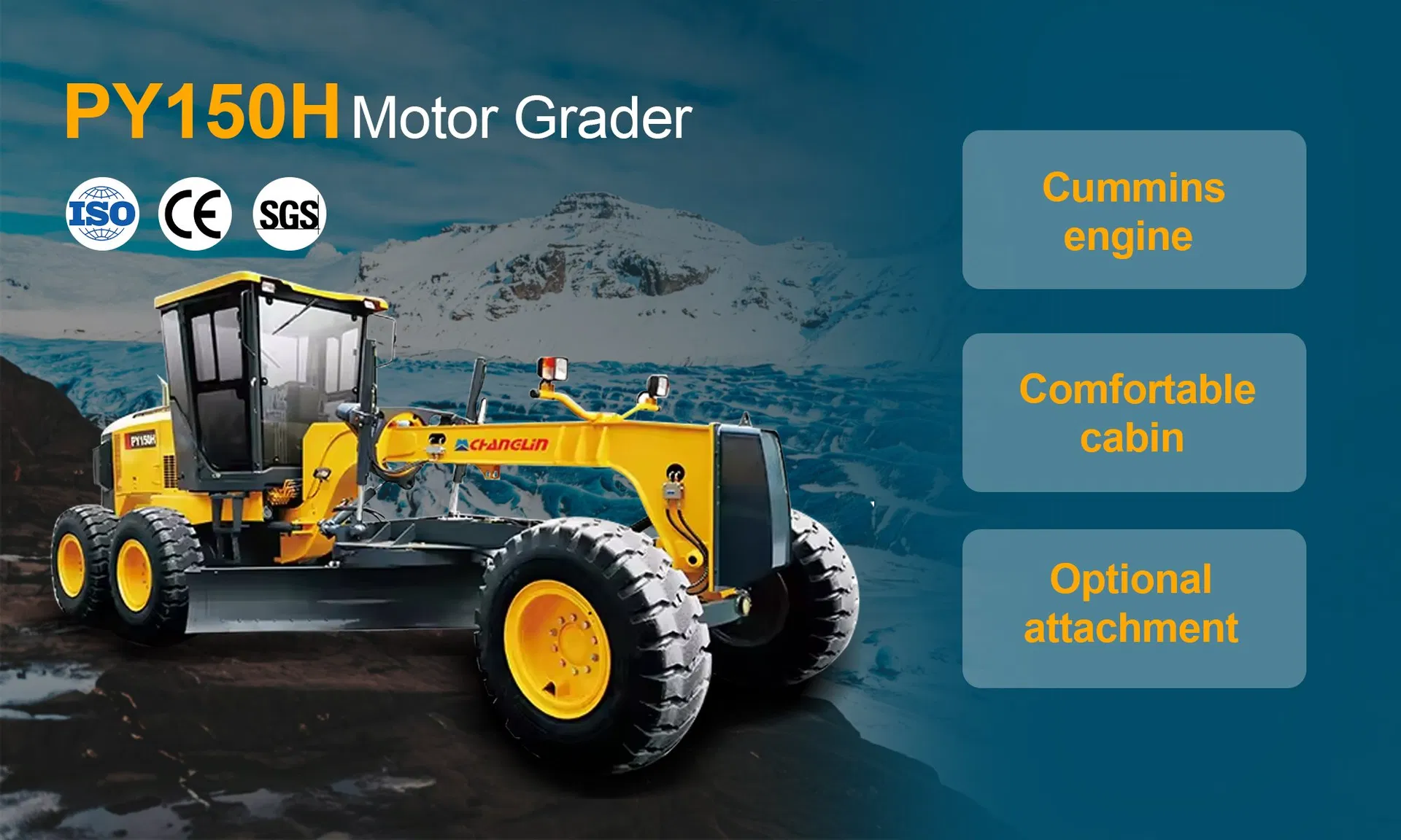 Heavy-Duty Motor Grader