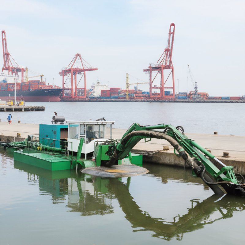 Innovative Amphibious Dredge Multipurpose Machine for Efficient River Land Cleaning/Sand Mining Tasks