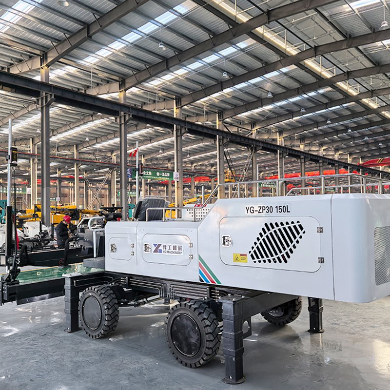 Compact Laser Controlled Concrete Floor Leveling and Paving Equipment