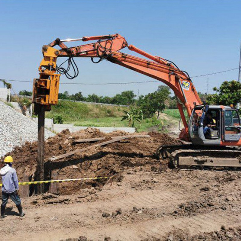 Turbovibro High-Power Excavator Pile Driving Solution