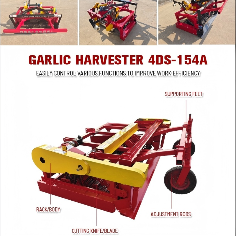 Agricultural Machinery Garlic Digger 4ds-154A for Big Farm Use