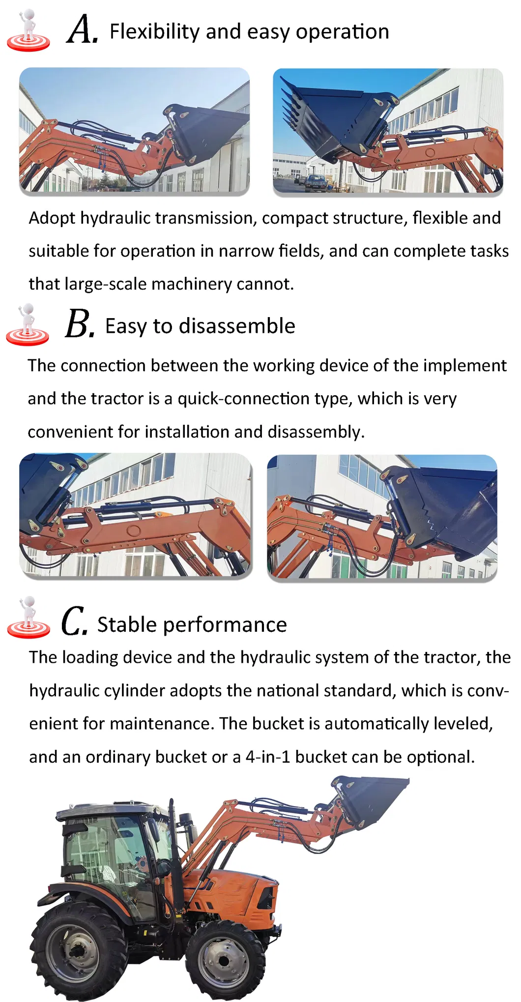 Agriculture Machinery Front End Loader