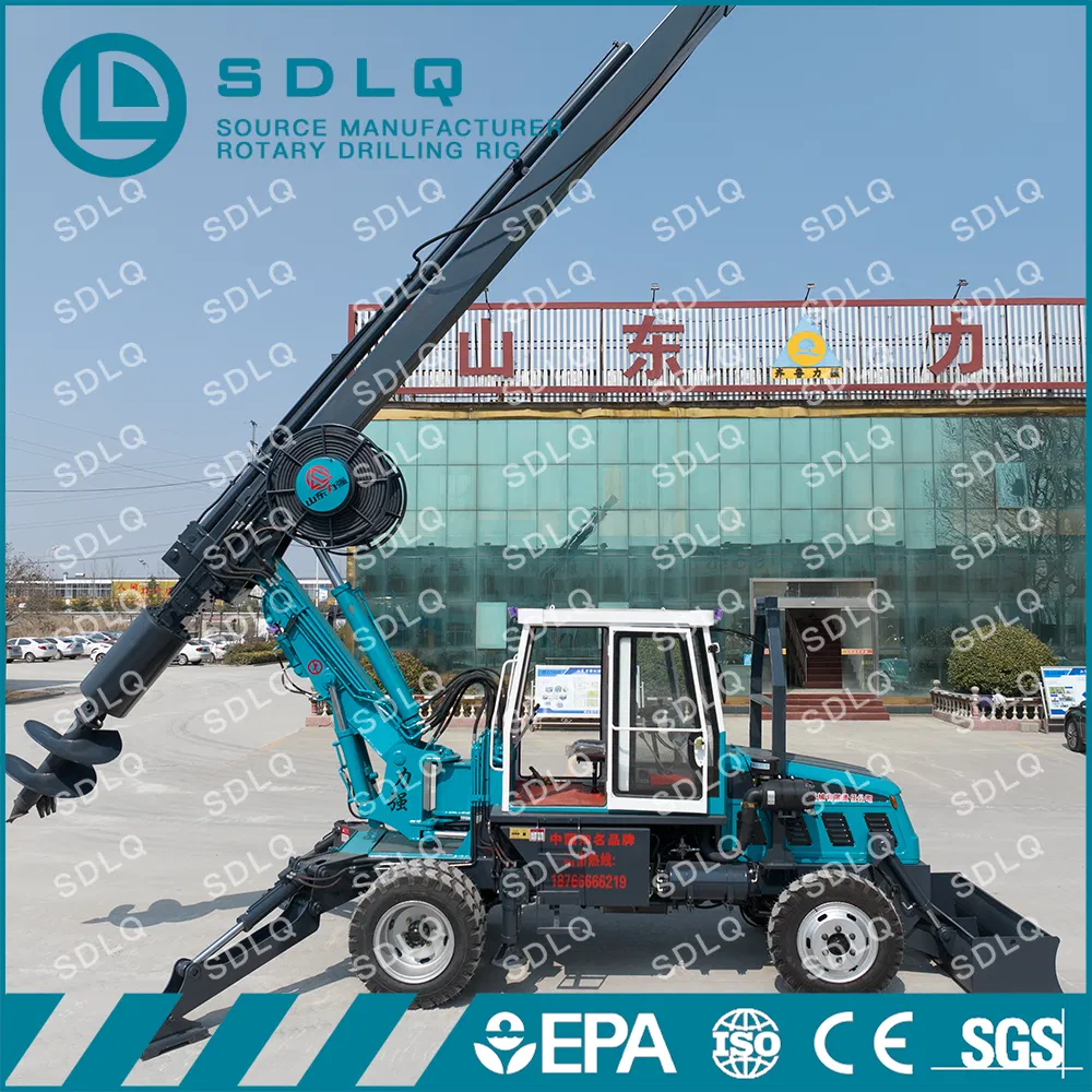 SDLQ Urban-Ready Rotary Piling Drill Machine on Wheeled Chassis for Fast Deployment in Congested Construction Zones and Soft Ground Drilling Work
