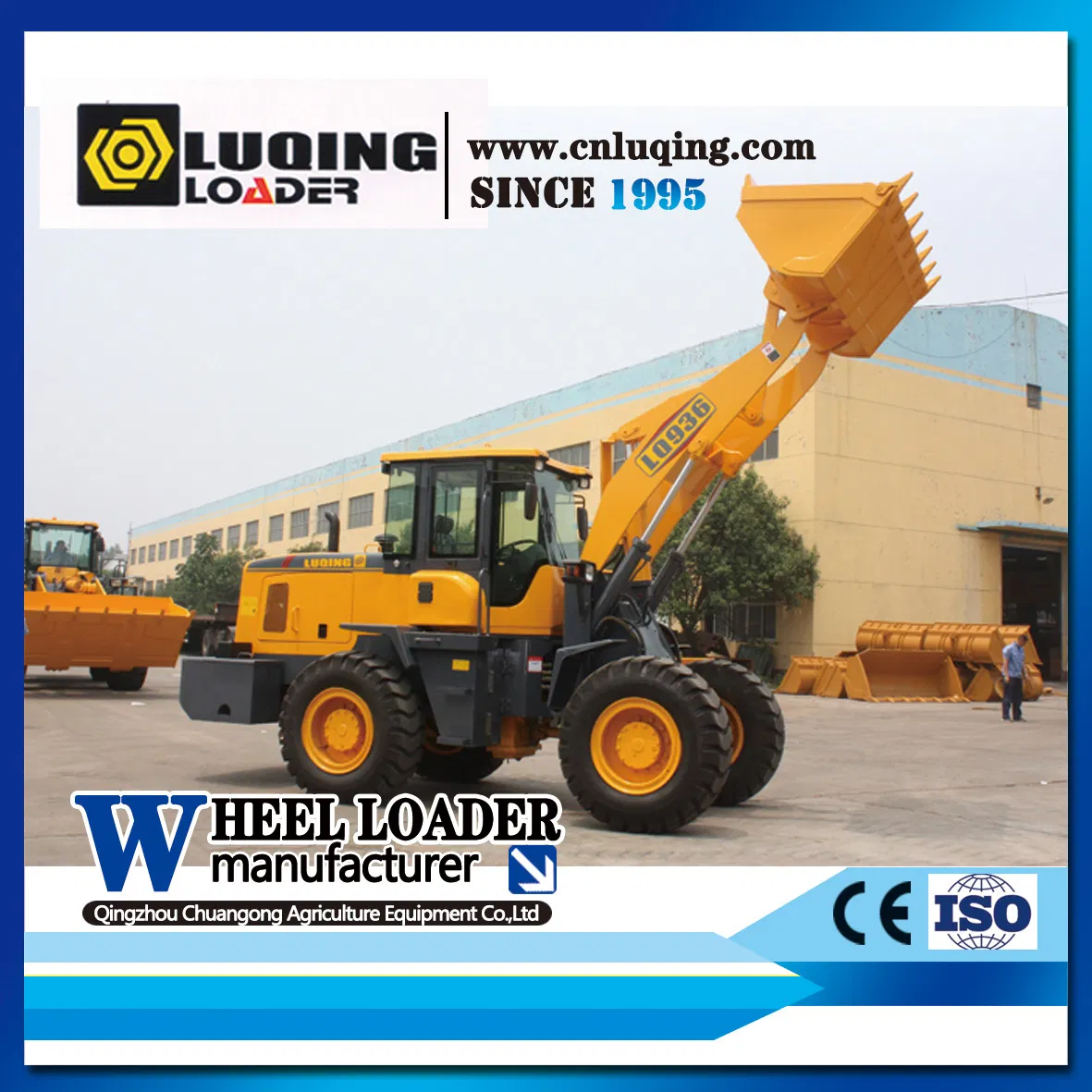 China 3ton Lq936 Construction Machinery Wheel Loader with Cummins Engine