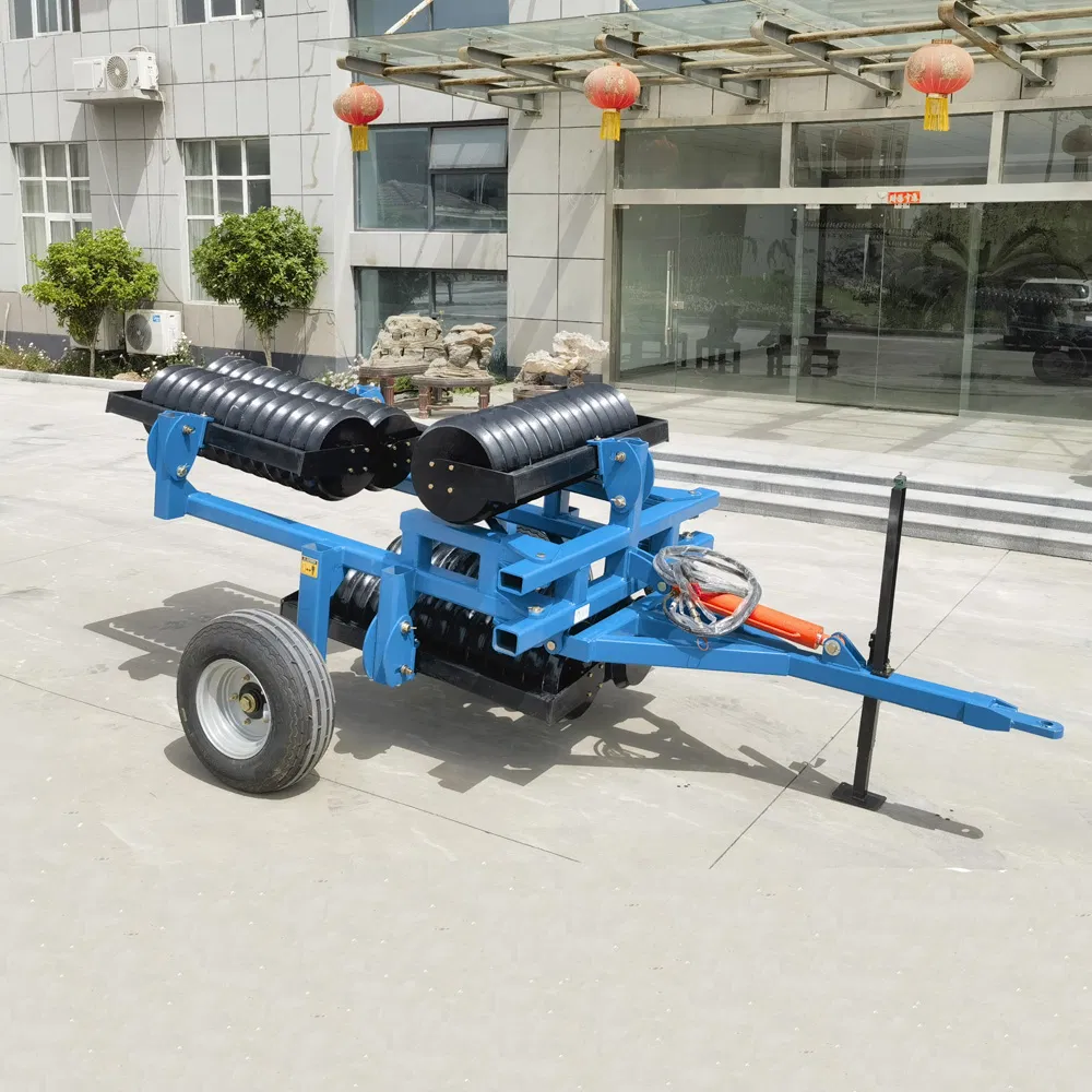 Cr4500-Cr7500 Tractor Traction Hydraulic Folding Agricultural Compacting Suppression Crumble Roller Compaction Roller Machine Compactor with Solid Roller