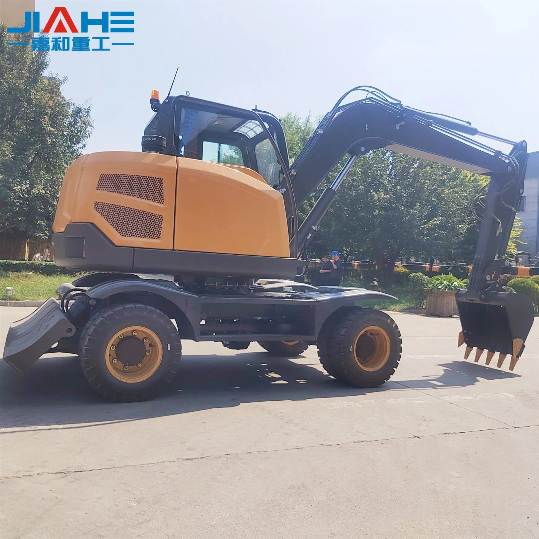 Jiahe Jh9065 6t Digger Roadwork, Pipeline Installation &amp; City Construction 6.5t Wheeled Excavator