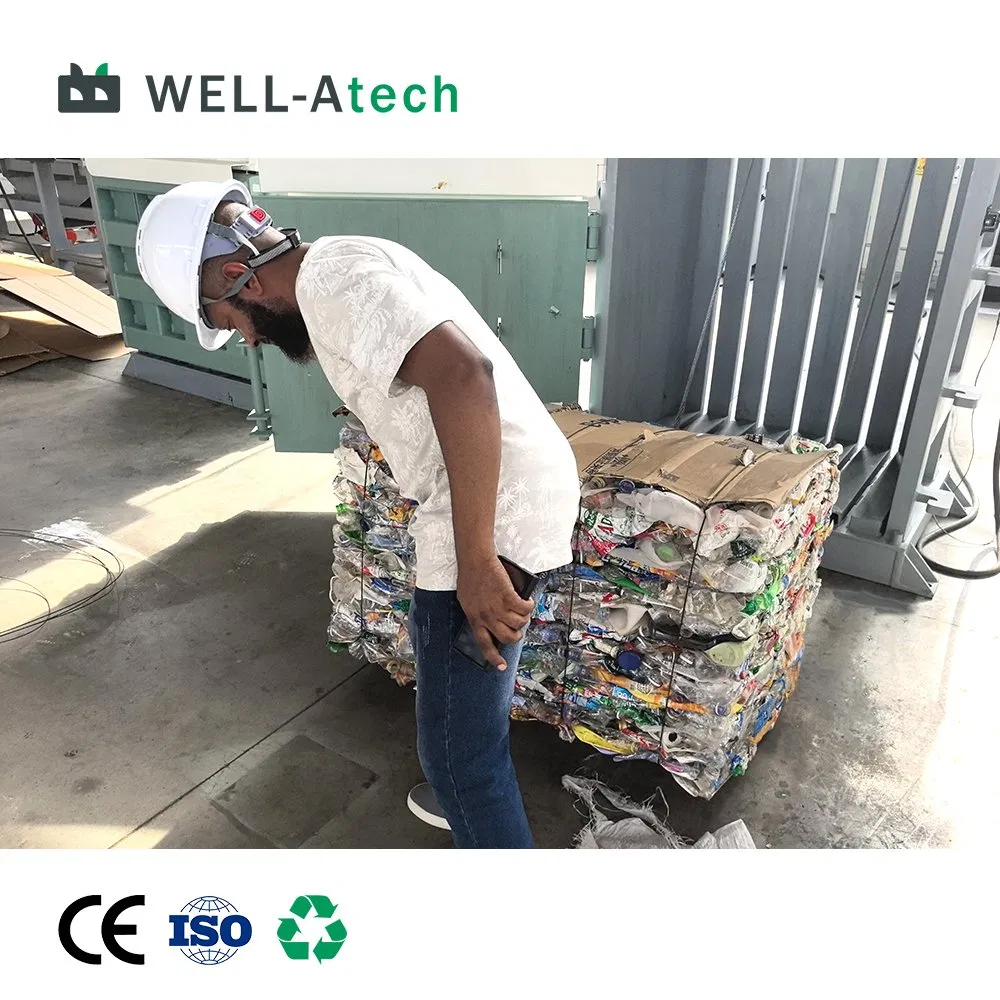 Vertical Baling Machine Small Hydraulic Waste Compactor for Recycling