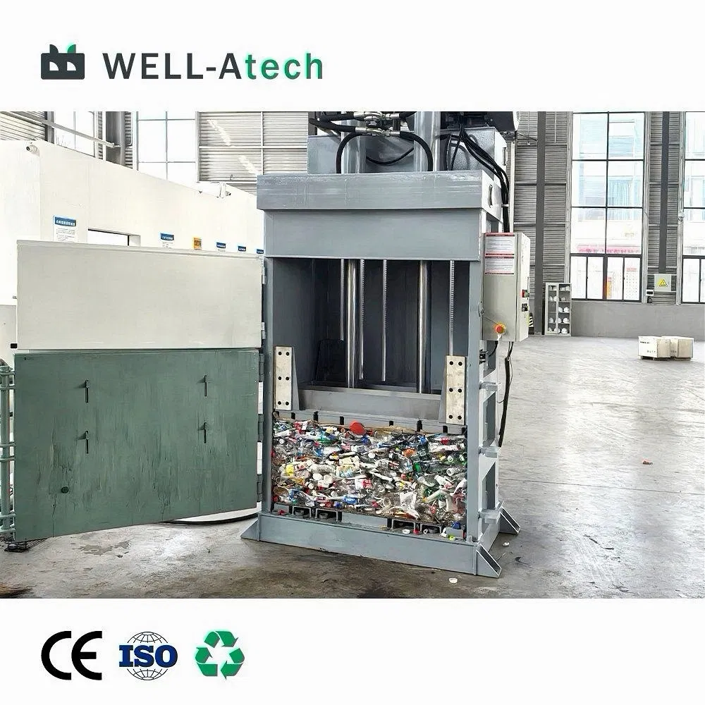 Vertical Baling Machine Small Hydraulic Waste Compactor for Recycling