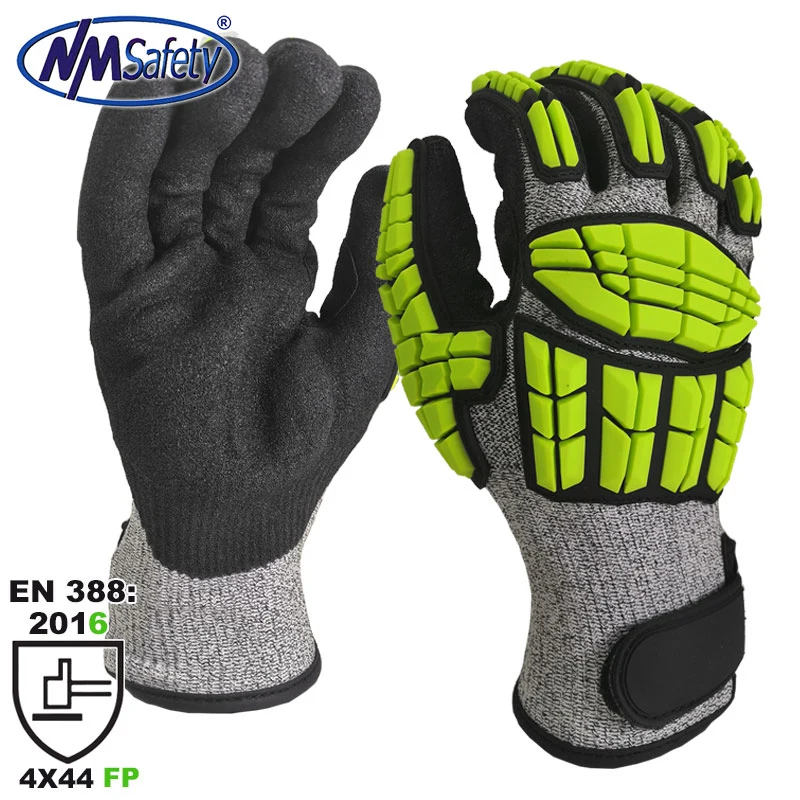 Nmsafety Oil &amp; Mining Industry En388 4X44fp Anti Impact Cut Resistant Glove