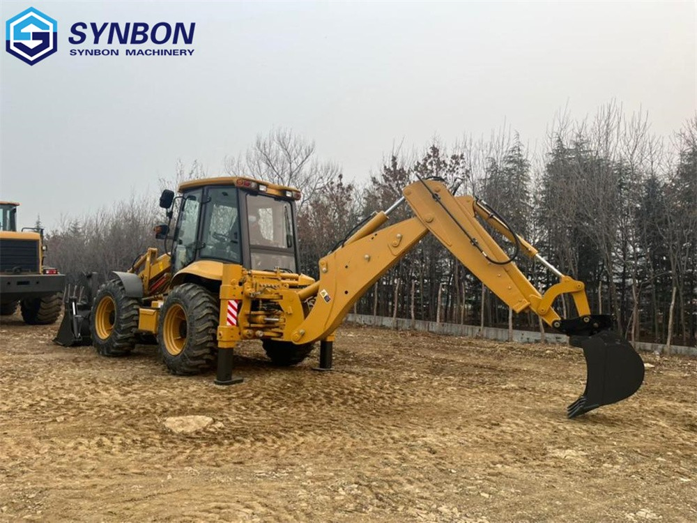High 84.4% Transmission Efficiency 4X4 Backhoe Loader With12MPa Hydraulic System