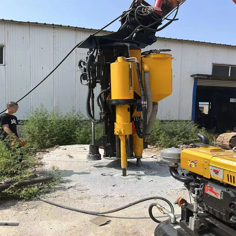 Heavy-Duty Automated Drilling and Cracking Machine for Large Boulder Fragmentation in Excavation