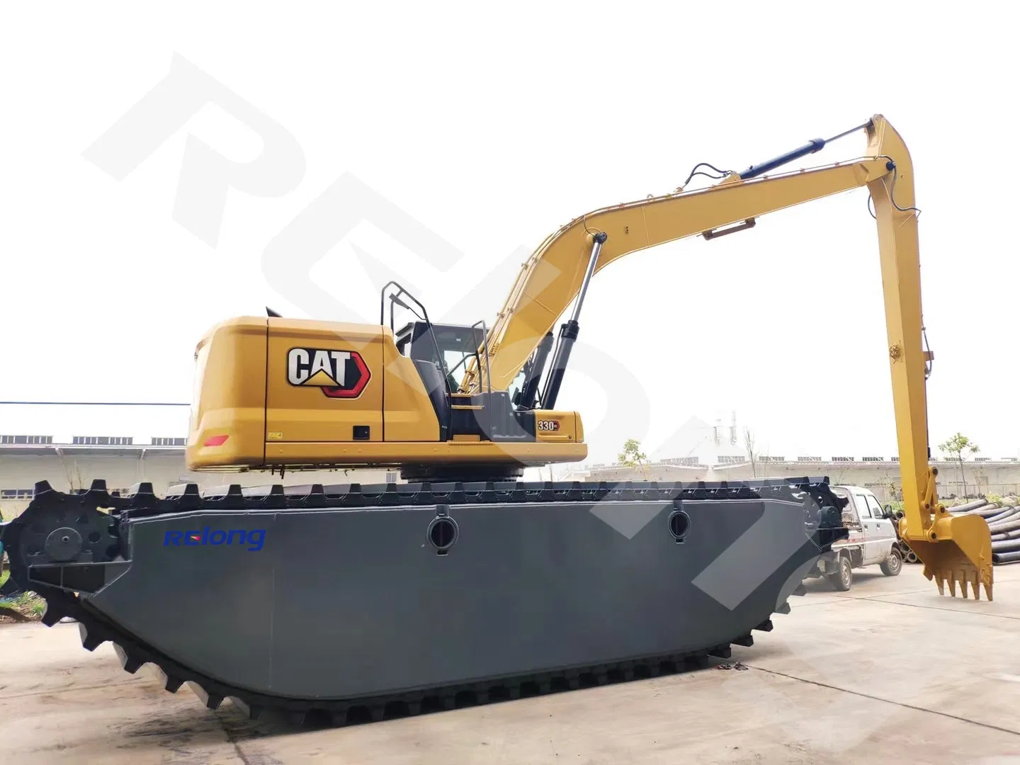 Digging Equipment with Floating Pontoon 20 Ton Swamp Amphibious Excavator