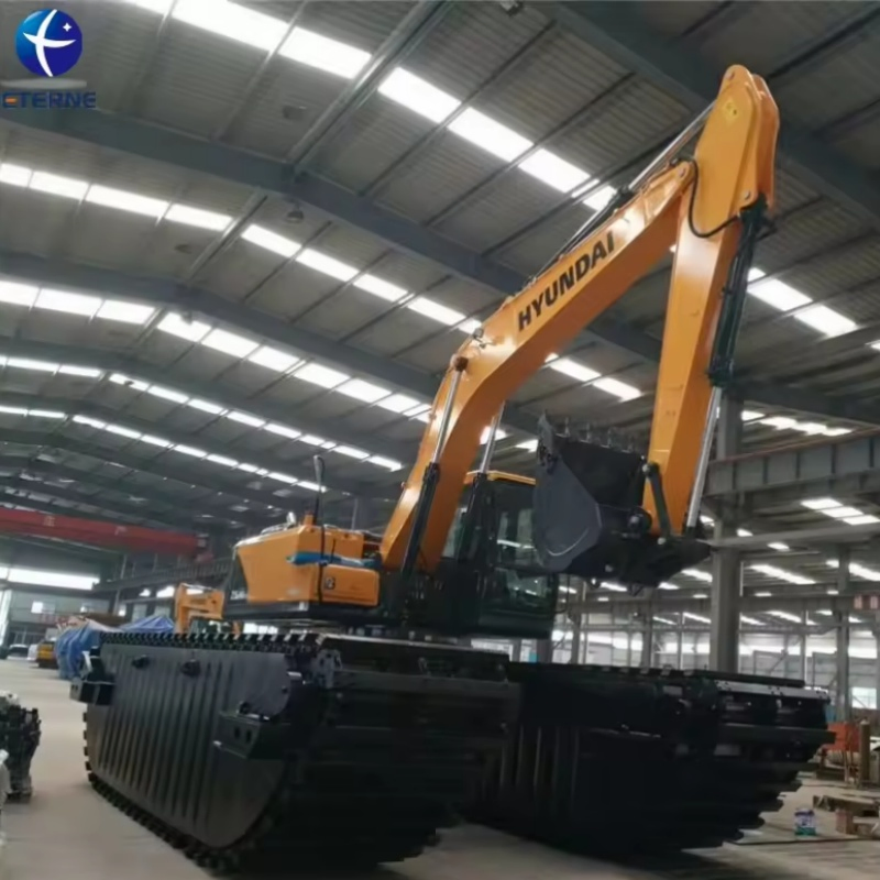 Modular Excavator Pontoon Construction Equipment for Mining Equipment Operations