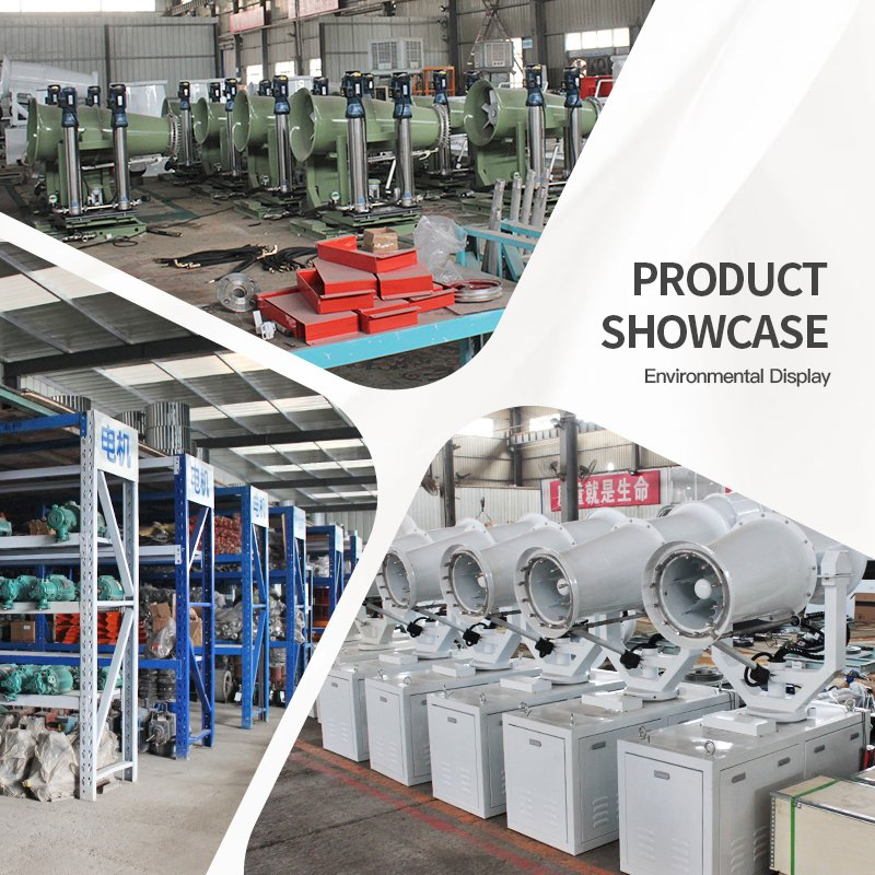 Smart Sensor Liftable Fog Cannon for Tunnel Maintenance &amp; Road Construction Machine