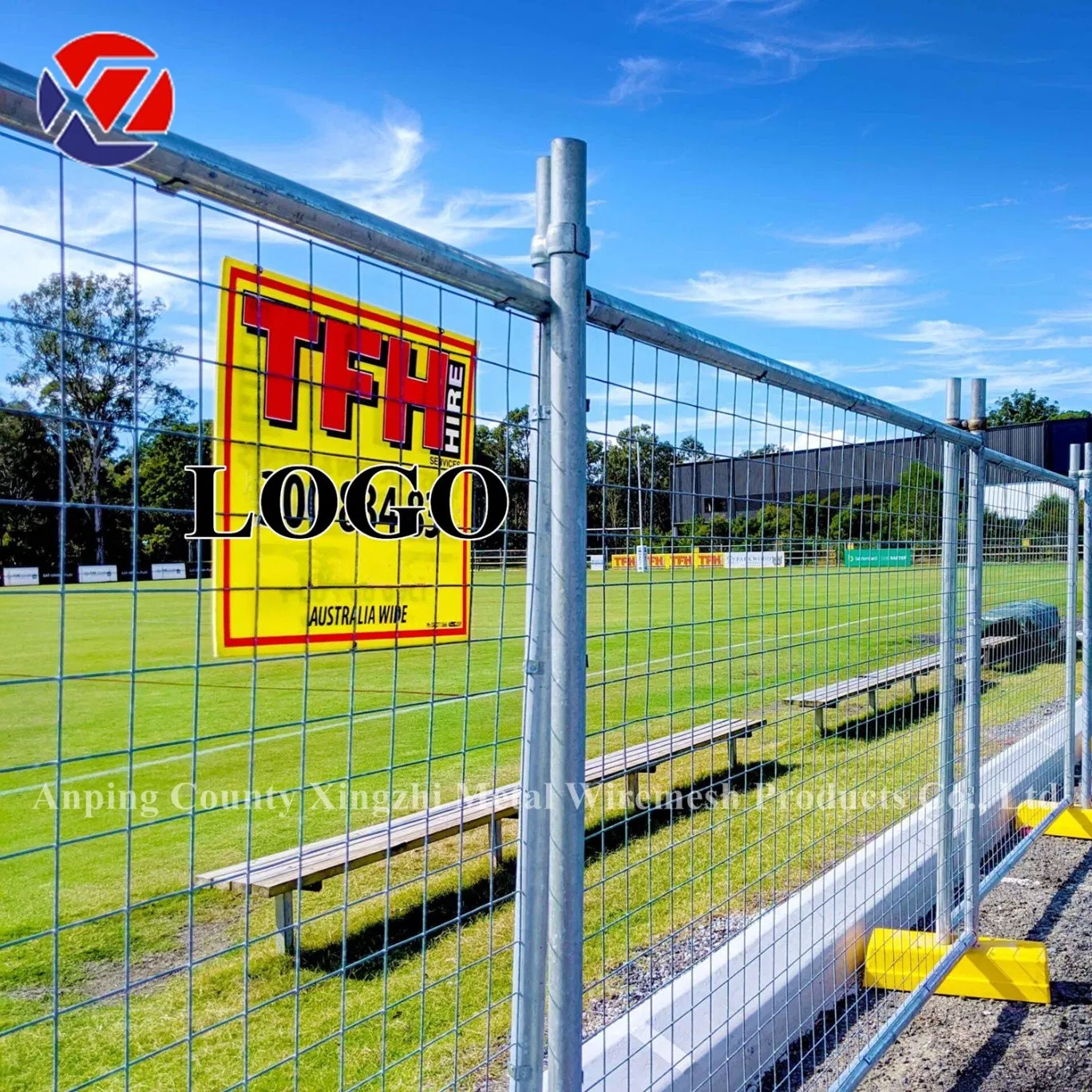 Construction Sites and Roadworks Galvanized Portable Temporary Fence