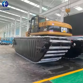 Modular Excavator Pontoon Construction Equipment for Mining Equipment Operations