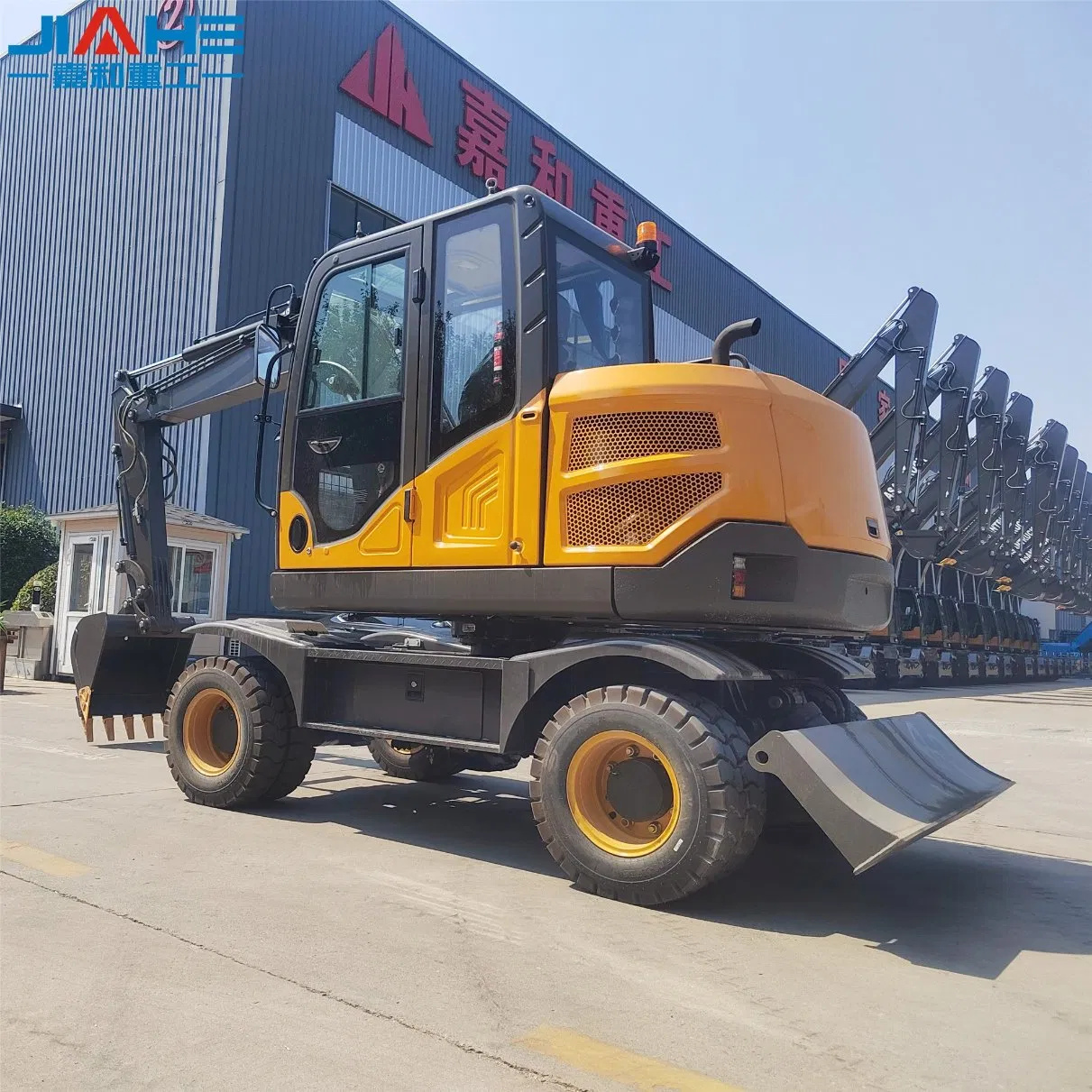 Jiahe Jh9065 6t Digger Roadwork, Pipeline Installation &amp; City Construction 6.5t Wheeled Excavator